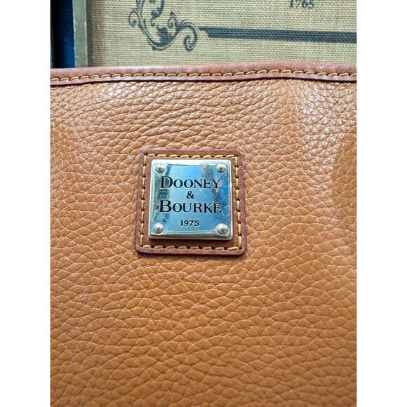 Dooney & Bourke Pebble Charleston Shopper Caramel Leather Tote Medium - Picture 6 of 16